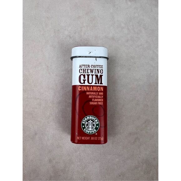 Vintage Y2K Starbucks After Coffee Chewing Gum Tin Box 2005 Trinket (EMPTY) - Picture 2 of 7